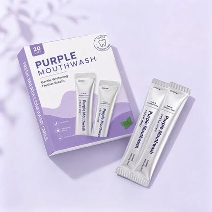 🔥LAST DAY 60% OFF Purple Mouthwash - Sachets 20 Pack