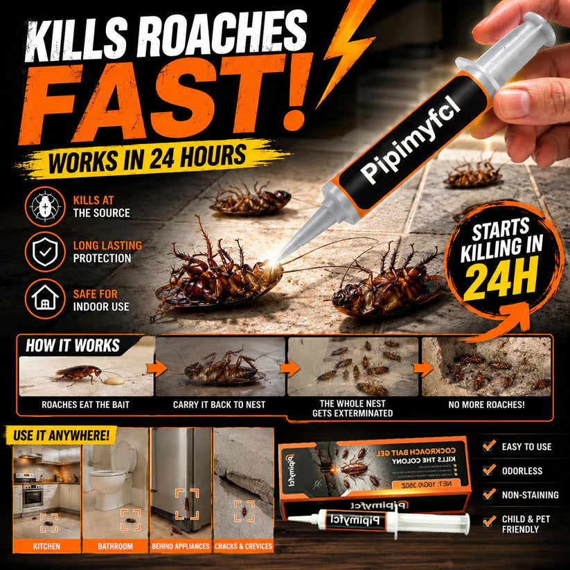 💥2026 Upgraded Formula Professional Cockroach Gel Bait – Eliminates Entire Nest