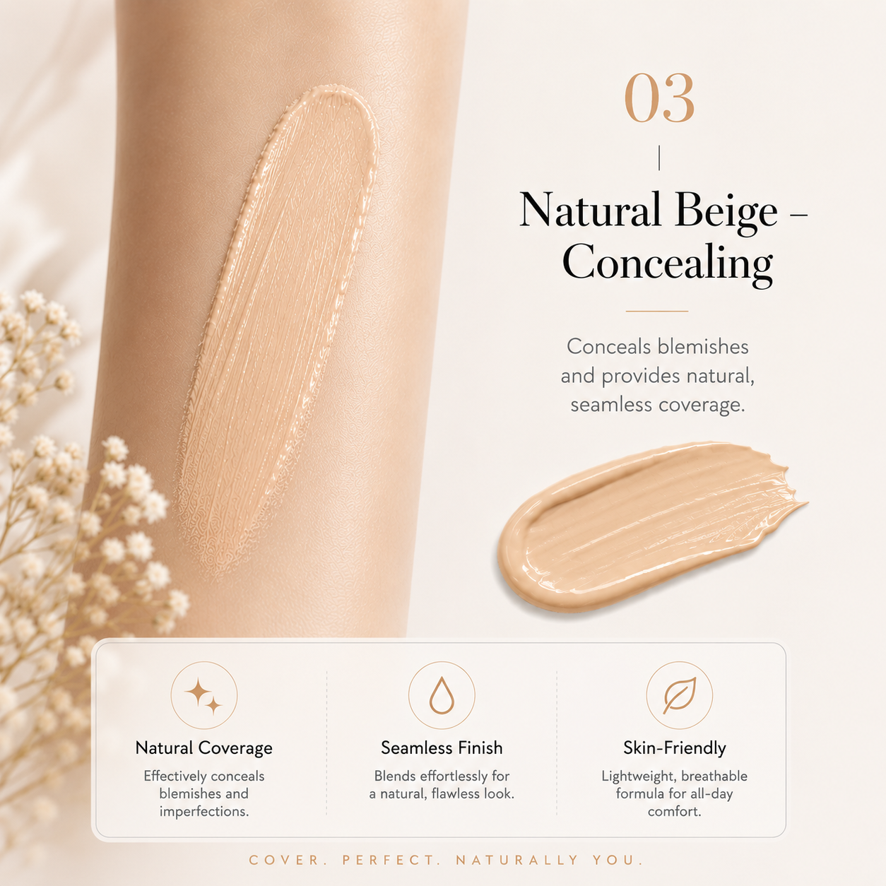 Dual-Effect Concealer & Powder Foundation✨